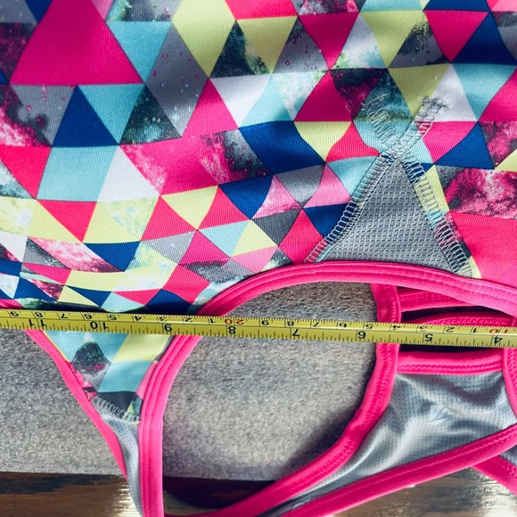 AVIA Sports Bra Pink/Mulitcoloured XL - Picture 7 of 9